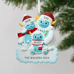 Yeti Family Ornament