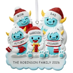 Yeti Family Ornament