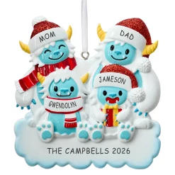 Yeti Family Ornament