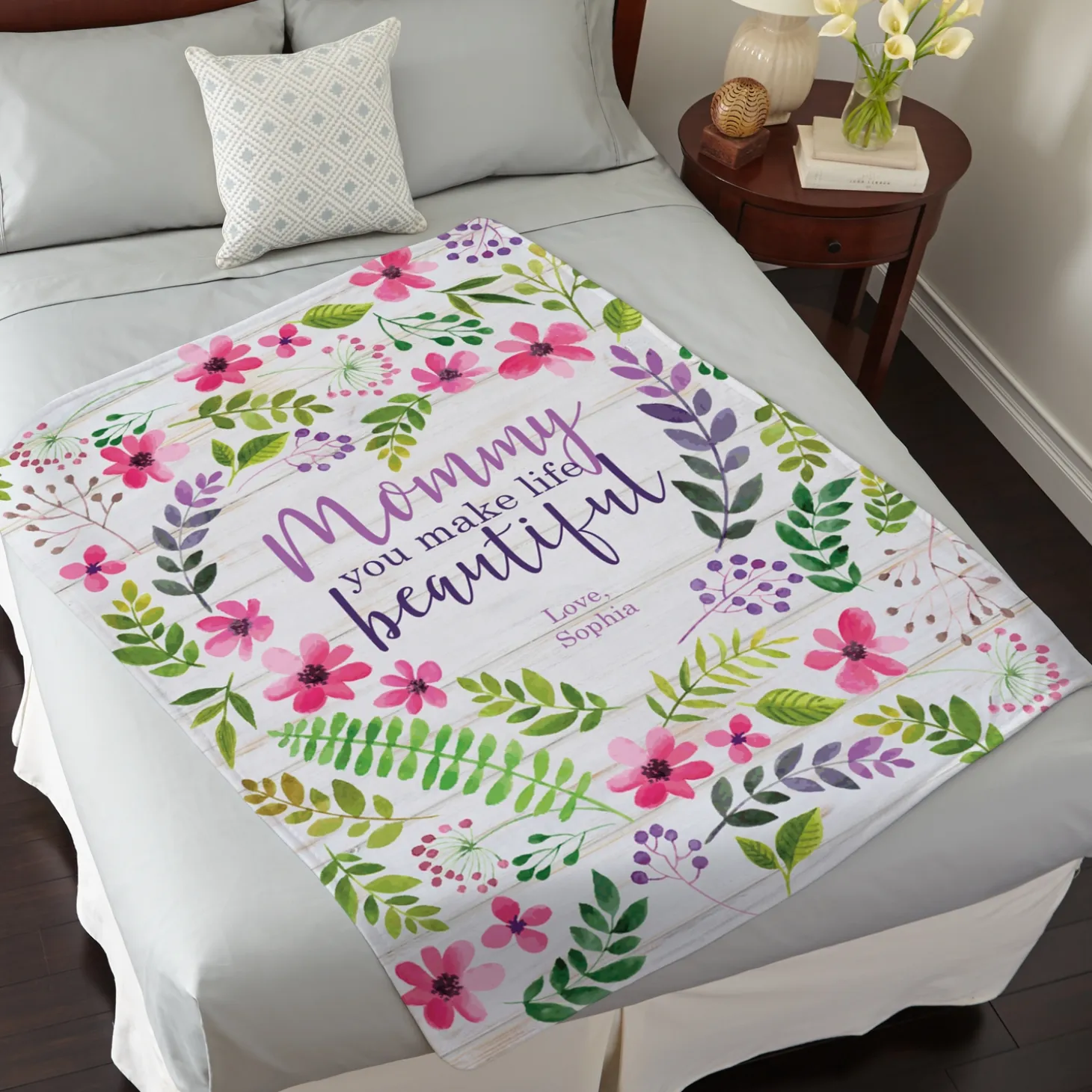 You Make Life Beautiful Plush Blanket