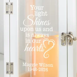 Your Light Shines Bright Memorial Lantern