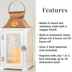 Your Light Shines Bright Memorial Lantern