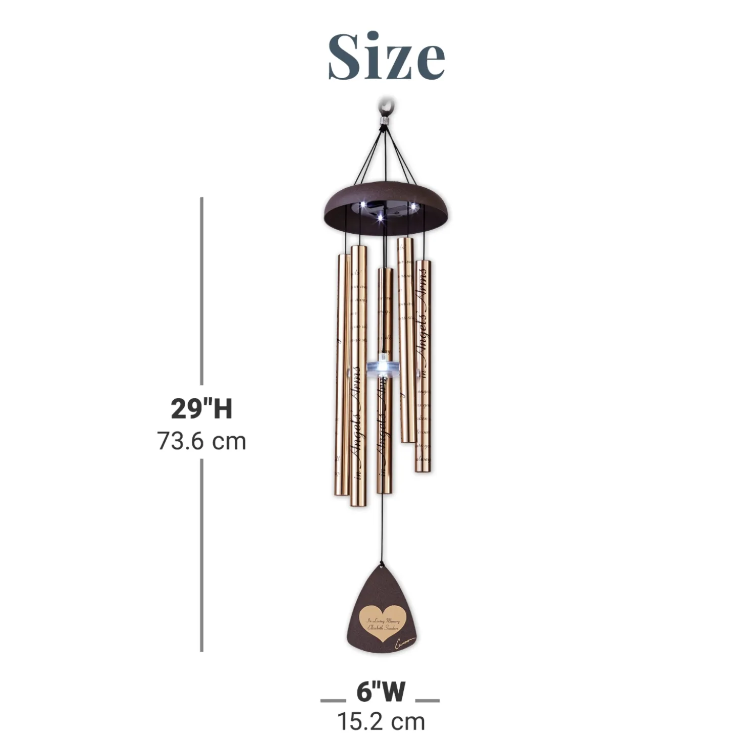Your Light Shines Bright Solar 29 inch Wind Chime