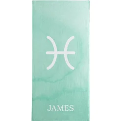 Zodiac Sign Beach Towel