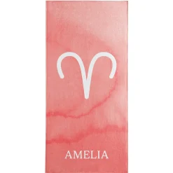Zodiac Sign Beach Towel