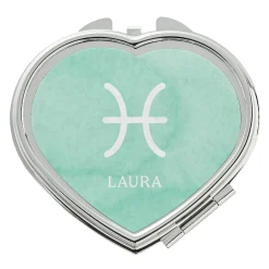 Zodiac Sign Heart Mirror