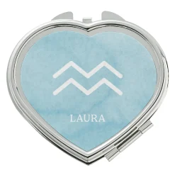 Zodiac Sign Heart Mirror