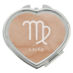Zodiac Sign Heart Mirror
