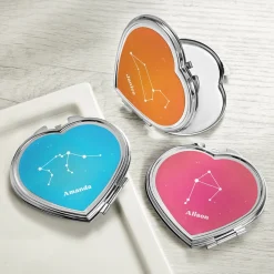 Zodiac Stars Heart Mirror